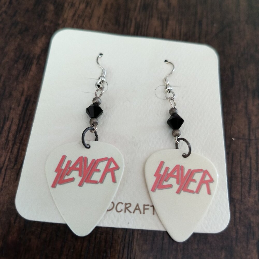 SLAYER GUITAR PICK EARRINGS